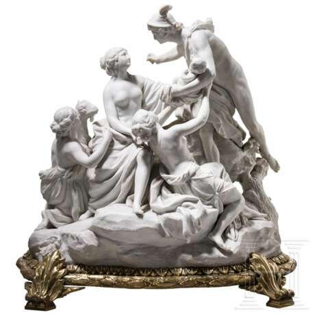 Große Figurengruppe "Hermes bringt Dionysos als Baby zu den Nymphen", wahrscheinlich Sevres - фото 1