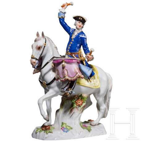 Paukenschläger zu Pferde, Johann Joachim Kaendler, um 1755 (Entwurf), Meissen, 20. Jhdt. (Ausführung) - фото 1 Paukenschläger zu Pferde, Johann Joachim Kaendler, um 1755 (Entwurf), Meissen, 20. Jhdt. (Ausführung) - фото 1