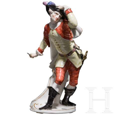 "Capitano Spavento" aus der Commedia dell'arte, Franz Bustelli (Entwurf), Nymphenburg, 20. Jhdt. (Ausführung) - photo 1