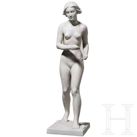 Laufender Akt, Ottmar Obermaier, 1931 (Entwurf), Rosenthal Kunstabteilung Selb, 1944 (Ausführung) - photo 1 Laufender Akt, Ottmar Obermaier, 1931 (Entwurf), Rosenthal Kunstabteilung Selb, 1944 (Ausführung) - photo 1