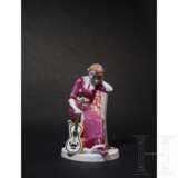 Seltene Jugendstil-Figur "Mädchen mit Gitarre", Alfred König, 1913/14 (Entwurf), Meissen, 1910-23 - photo 1