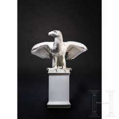 Seltene große Adler-Figur, Max Esser, 1931 (Entwurf), Meissen