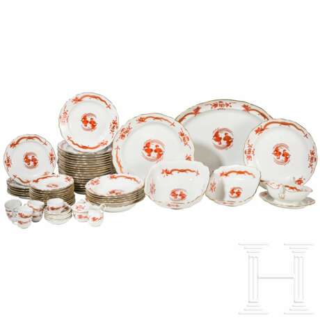 63 Serviceteile "Roter Drache", Meissen, 2. Hälfte 20. Jhdt. - photo 1