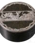 Народное творчество. Silbermontierte Serpentin-Dose, Sachsen, 1. Hälfte 19. Jhdt.