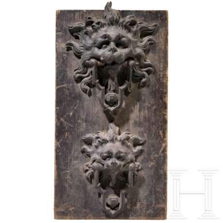 Zwei Türklopfer, deutsch, 19. Jhdt. - Foto 1