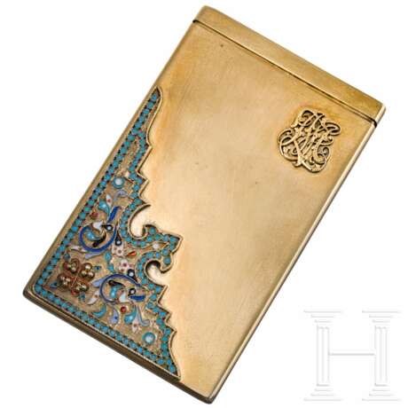 Visitenkartenetui mit Cloisonné-Email, Russland, Moskau, 1896 - 1908 - photo 1