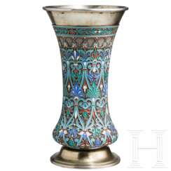 Cloisonné-Email-Becher, Russland, 20. Jhdt.