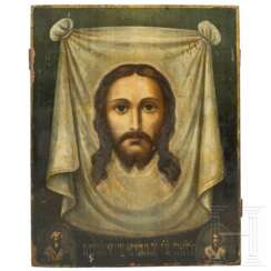 Ikone mit dem Mandylion, Russland, datiert 1921