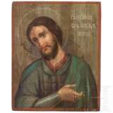 Ikone mit dem Heiligen Alexander Newski, Russland, spätes 19. Jhdt. - фото 1