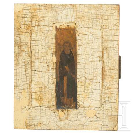 Ikone mit einem Möchsheiligen, Russland, 17. Jhdt. - фото 1