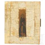 Ikone mit einem Möchsheiligen, Russland, 17. Jhdt. - фото 1