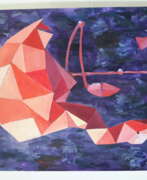 Maria Banachewicz (b. 1978). Dream pink Flamingo origami