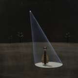 Papillon de nuit Canvas oil 21th century - Foto 1