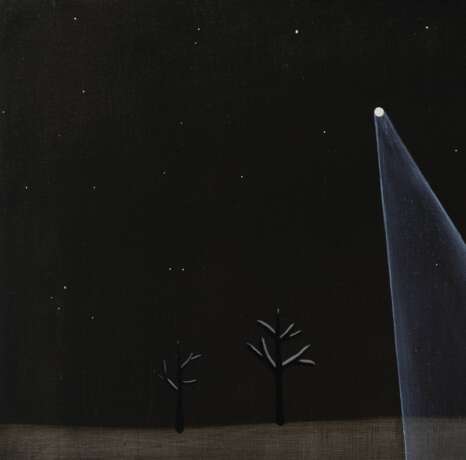 Papillon de nuit Canvas oil 21th century - Foto 3