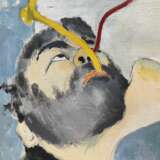 Juri Saarikoski (Finlande n&eacute; en 1961) Portrait de son p&egrave;re mourant 1983 oil painting 20th century - photo 3
