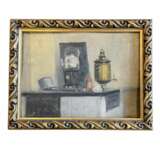 Nature morte russe au samovar XIXe si&egrave;cle huile sur toile oil painting realism 19th century - Foto 1
