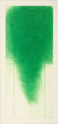 Arnulf Rainer. Grünes Kreuz (Großes Kreuz IV)