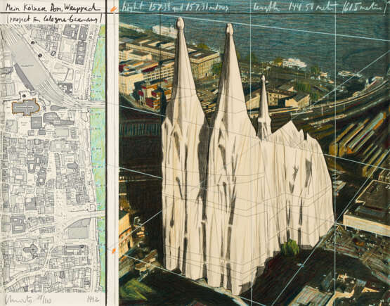 Christo. Mein Kölner Dom, Wrapped (Project For Cologne - Germany) - фото 1