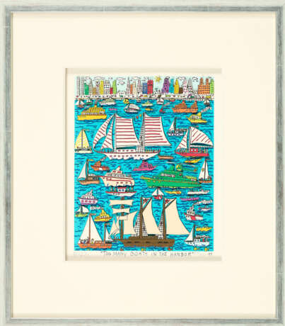 James Rizzi. Too many Boats in the Harbor - фото 2