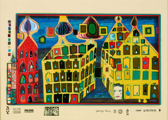 Friedensreich Hundertwasser. It hurts to wait with Love if Love is somewhere else (Aus: Look at it on a rainy day) - фото 1