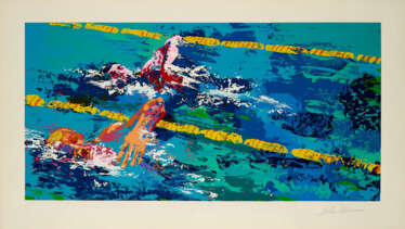 Le Roy Neiman. Olympic Swimmers