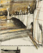 Christo Jawaschew. Christo. Wrapped Bridge, Project for Le Pont Alexandre III, Paris