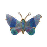 Brosche "Schmetterling" aus Opaltripletten-Mosaik, - Foto 1