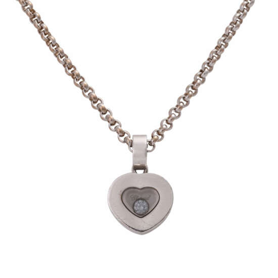 Chopard Heart Pendant Happy Diamonds With Brilliant For Auction At Veryimportantlot Catalog Jewelry Luxury Watches Accessories Porcelain Silver From 06 07 2019 Photo Lot 178 - Chopard Om Diamond Pendant