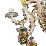 Delightful porcelain chandelier Meissen 1790 from the residence of King Alfonso XIII in Biarritz. Porcelain Hand Painted Rococo 18th century - photo 6