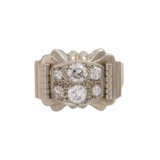 Ring mit 6 Altschliffdiamanten, zusammen ca. 0,85 ct, WEISS-LGW (H-J)/VS-SI, - фото 1