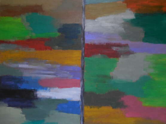 Разности масло на двп Oil Abstract art абстрактная живопись Russia 2025 - photo 1