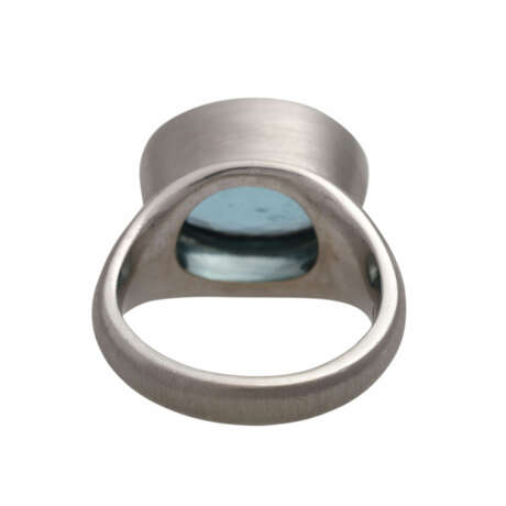Ring mit 1 Aquamarin, - Foto 4