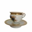 Tasse et soucoupe de style Empire Royal Copenhagen - Porcelaine du XIXe si&egrave;cle, Danemark - Kauf mit einem Klick