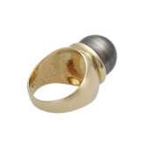 Ring mit 1 Tahitizuchtperle ca. 14 mm. - фото 3