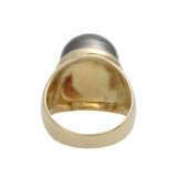 Ring mit 1 Tahitizuchtperle ca. 14 mm. - фото 4