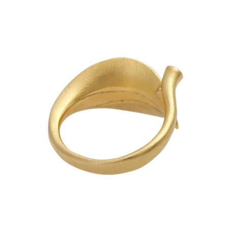Ring in Form eines Blattes, - фото 4