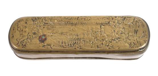 Barocke Iserlohner Tabatiere Schlacht bei Torgau - photo 1