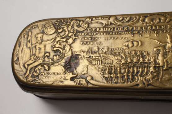 Barocke Iserlohner Tabatiere Schlacht bei Torgau - photo 2