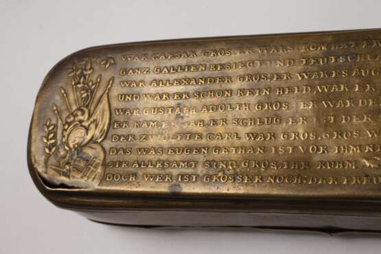 Barocke Iserlohner Tabatiere Schlacht bei Torgau - photo 5