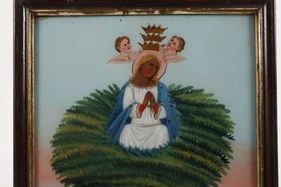 Bäuerliches Votivbild, Hinterglasmalerei 19. Jh. - photo 2 Bäuerliches Votivbild, Hinterglasmalerei 19. Jh. - photo 2