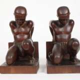Paar figürliche Buchstützen - photo 2