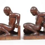 Paar figürliche Buchstützen - photo 3