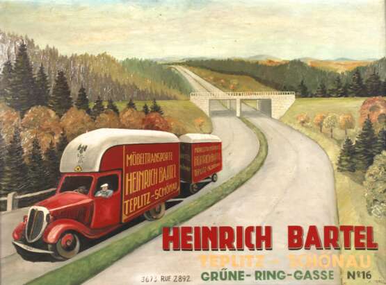 Werbetafel "Heinrich Bartel" Teplitz-Schönau - фото 1