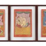 Drei Gouachen Erotika - Foto 1