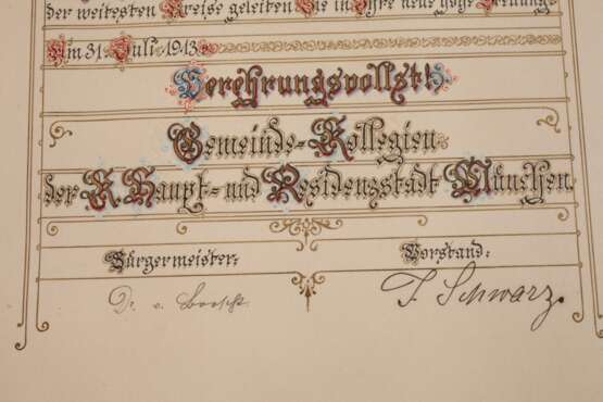 Abschiedsurkunde Freiherr von der Heydte - photo 4