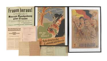 Konvolut Plakate und Papiere DDR