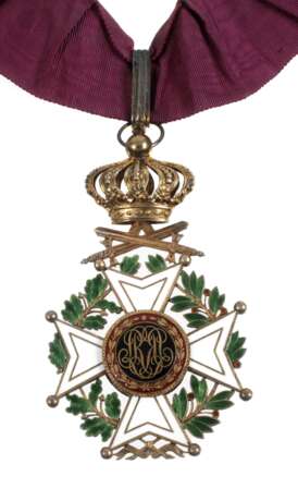 Orden Leopold II. Kommandeurskreuz mit Schwertern - Foto 1