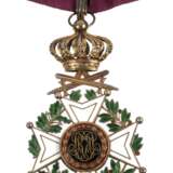 Orden Leopold II. Kommandeurskreuz mit Schwertern - Foto 1