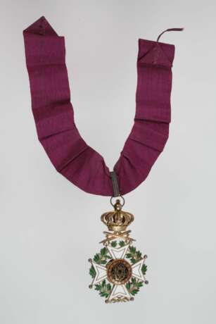 Orden Leopold II. Kommandeurskreuz mit Schwertern - Foto 2