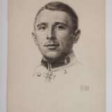 Kohlezeichnung Max Immelmann - photo 2